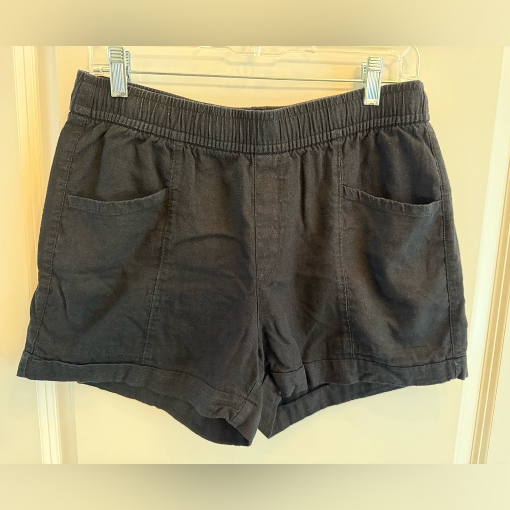 Old Navy Women's Black Linen Shorts